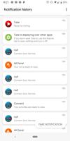 Notification history تصوير الشاشة 1