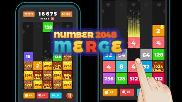 2048 Merge Number – Free Merge Block Puzzle Games Affiche
