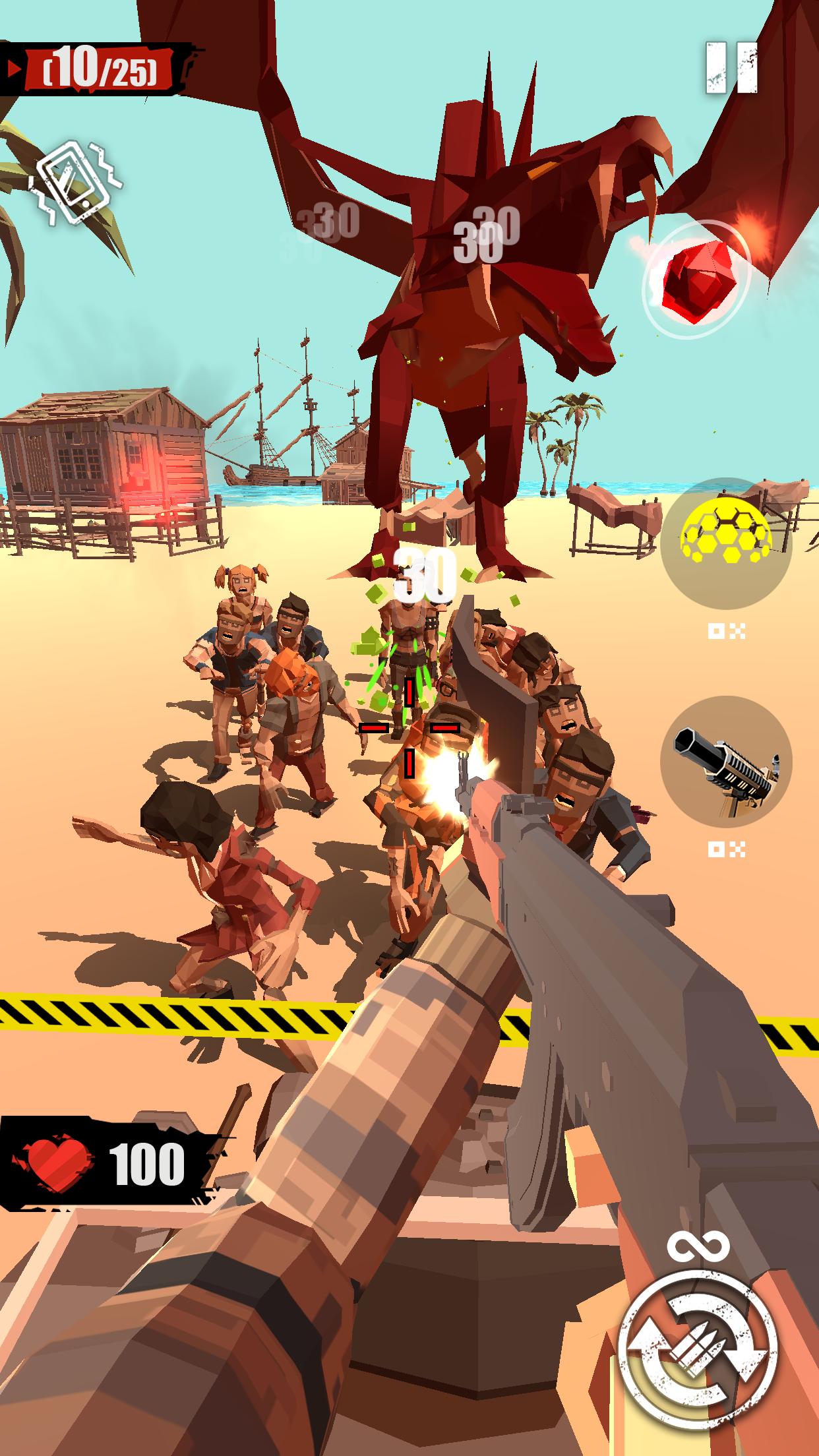 Merge Gun Shoot Zombie For Android Apk Download - protext the shop zombie game roblox