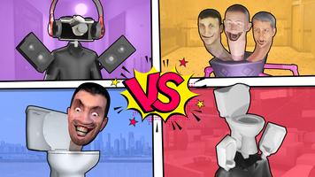 Merge Toilet: Skibidi Battle الملصق