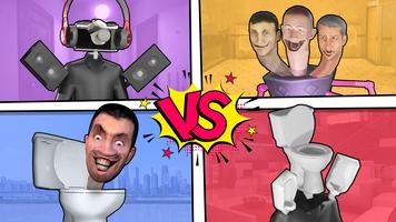 Merge Toilet: Skibidi Battle Affiche