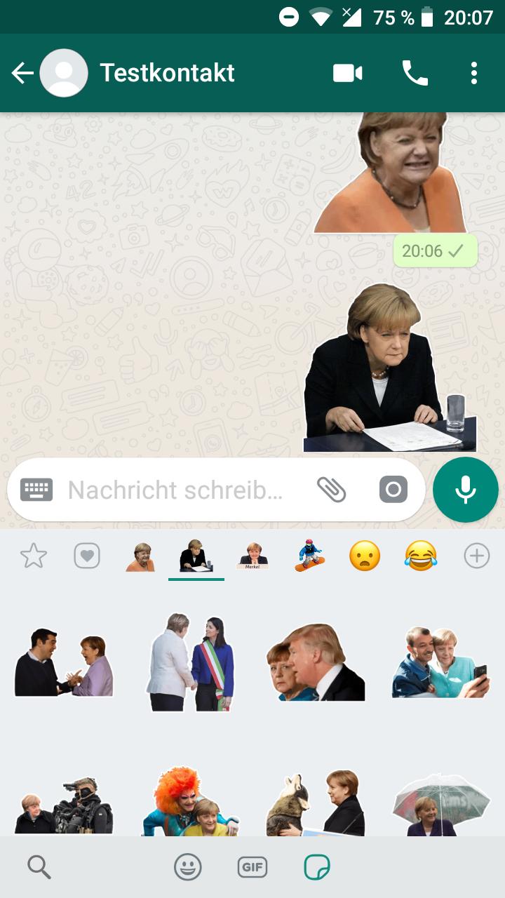 Angela Merkel Sticker Fr Whatsapp Wastickerapps For Android