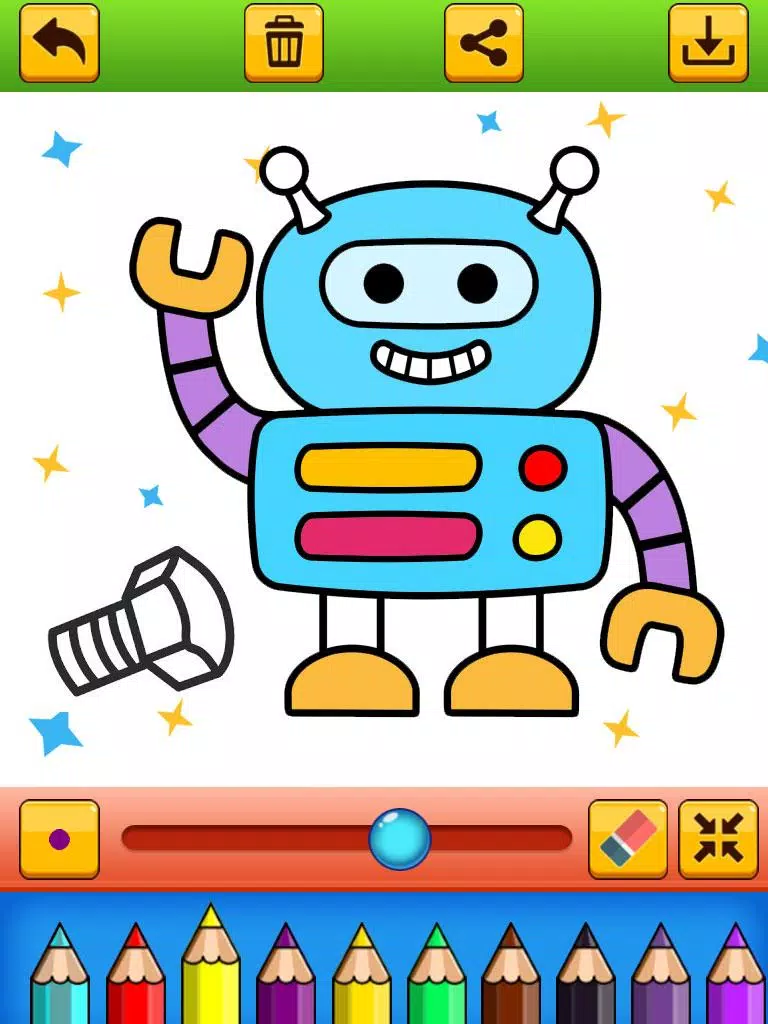 Descarga de APK de Robot para colorear para niños para Android Descarga de APK de Robot para colorear para niños para Android