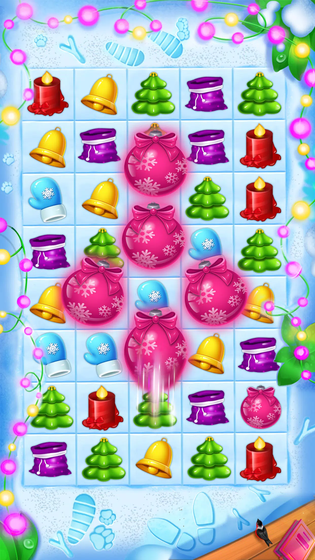 Jogo Candy Cane Match 3 no Jogos 360