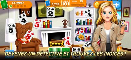 Jeu de cartes solitaire Affiche