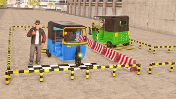 Tuk Tuk Auto Parking Games 3D imagem de tela 3