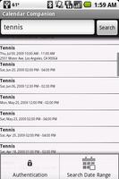 Calendar Companion (Search) پوسٹر