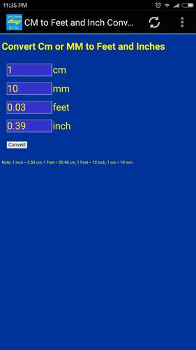 Metric Converter Cm Mm To Inch Feet For Android Apk Download