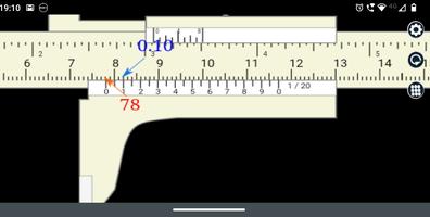 Metric vernier caliper Plakat