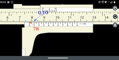 Metric vernier caliper ポスター