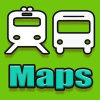 Besancon Metro Bus and Live City Maps Affiche
