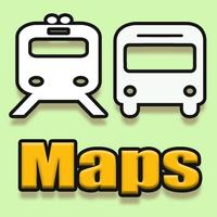 Gdansk Metro Bus and Live City Maps ポスター