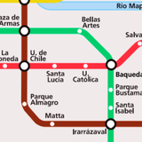 Mapa do Metrô de Santiago 2023