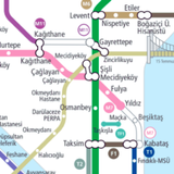 Carte du métro d'Istanbul 2023