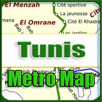 Poster Tunis Metro Map Offline