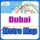 Dubai UAE Metro Map Offline Zeichen