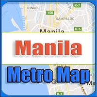 Manila Metro Map Offline Affiche