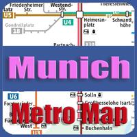 Munich Metro Map Offline Affiche