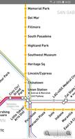 Los Angeles Metro Map Affiche