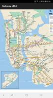 پوستر New York City subway map (Offline)