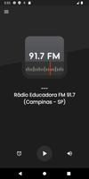 Rádio Educadora FM 91.7 الملصق