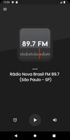 Rádio Nova Brasil FM 89.7 الملصق