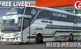 Mod Bus STJ Kids Panda Bussid imagem de tela 1