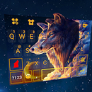 🐺 Thunder Neon Wolf Keyboard Theme APK