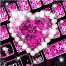 Pink Bow Diamond Luxury Keyboard Theme APK