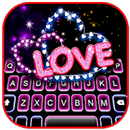 💖 Neon Love Hearts Keyboard APK