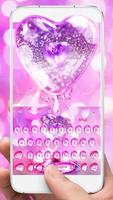Red Rose Water Drop Keyboard screenshot 2