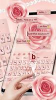 🏵 Rose Gold Drop Princess Keyboard screenshot 1