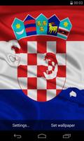 Flag of Croatia 3D Wallpapers-poster