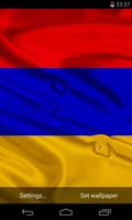 Flag of Armenia 3D Wallpapers Affiche