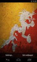 Flag of Bhutan Live Wallpapers الملصق