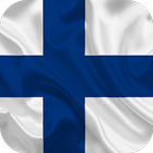 Flagge von Finnland Zeichen