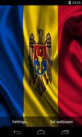 Flag of Moldova Live Wallpaper Affiche