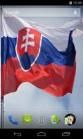 Slovakia Flag Live Wallpaper captura de pantalla 1