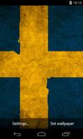 Flag of Sweden Live Wallpapers Affiche