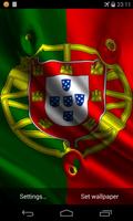Flag of Portugal 3D Wallpapers capture d'écran 1