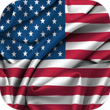 Flag of USA Live Wallpaper icône
