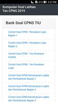 Soal Latihan Tes CPNS 2019 Terbaru dan Lengkap اسکرین شاٹ 1