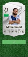 محاكاة لاعب كرة القدم الملصق