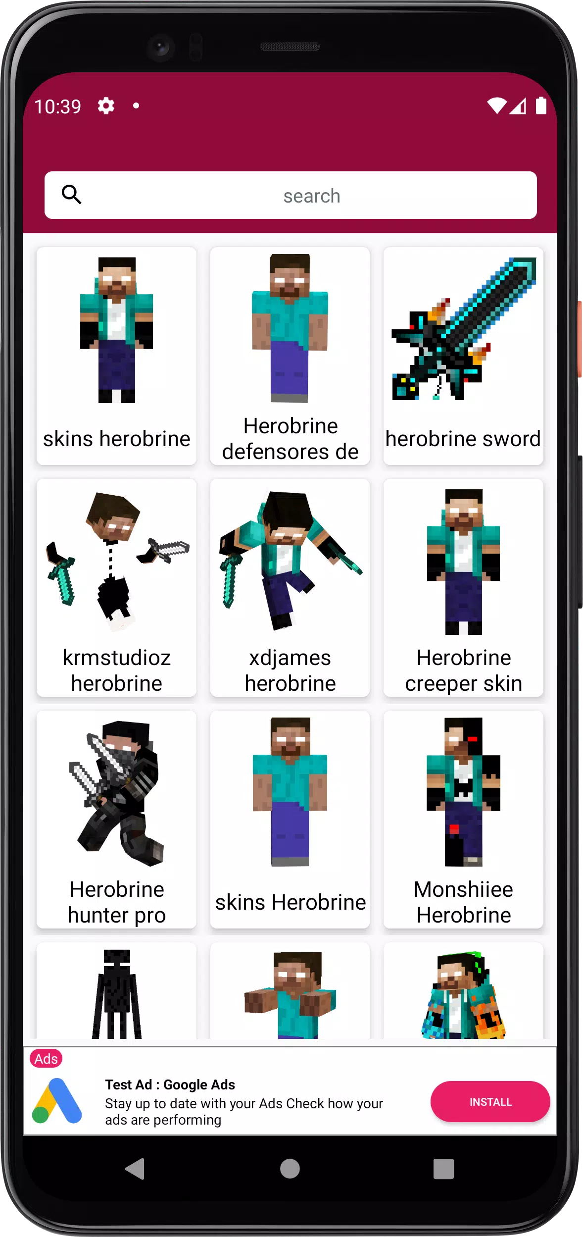 corrupted herobrine Minecraft Skin