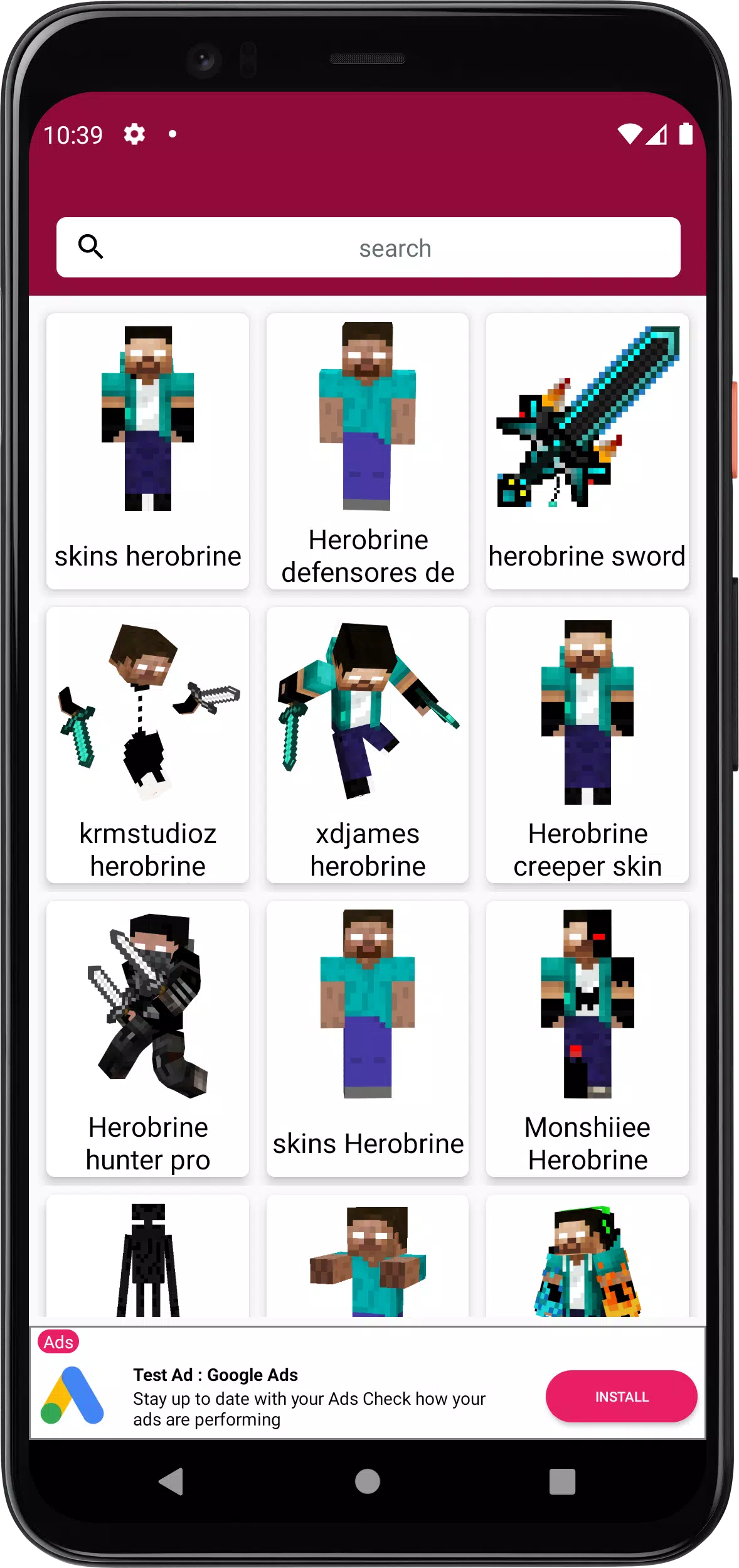 Herobrine Skins For Minecraft (Devcloudart) APK for Android - Free Download