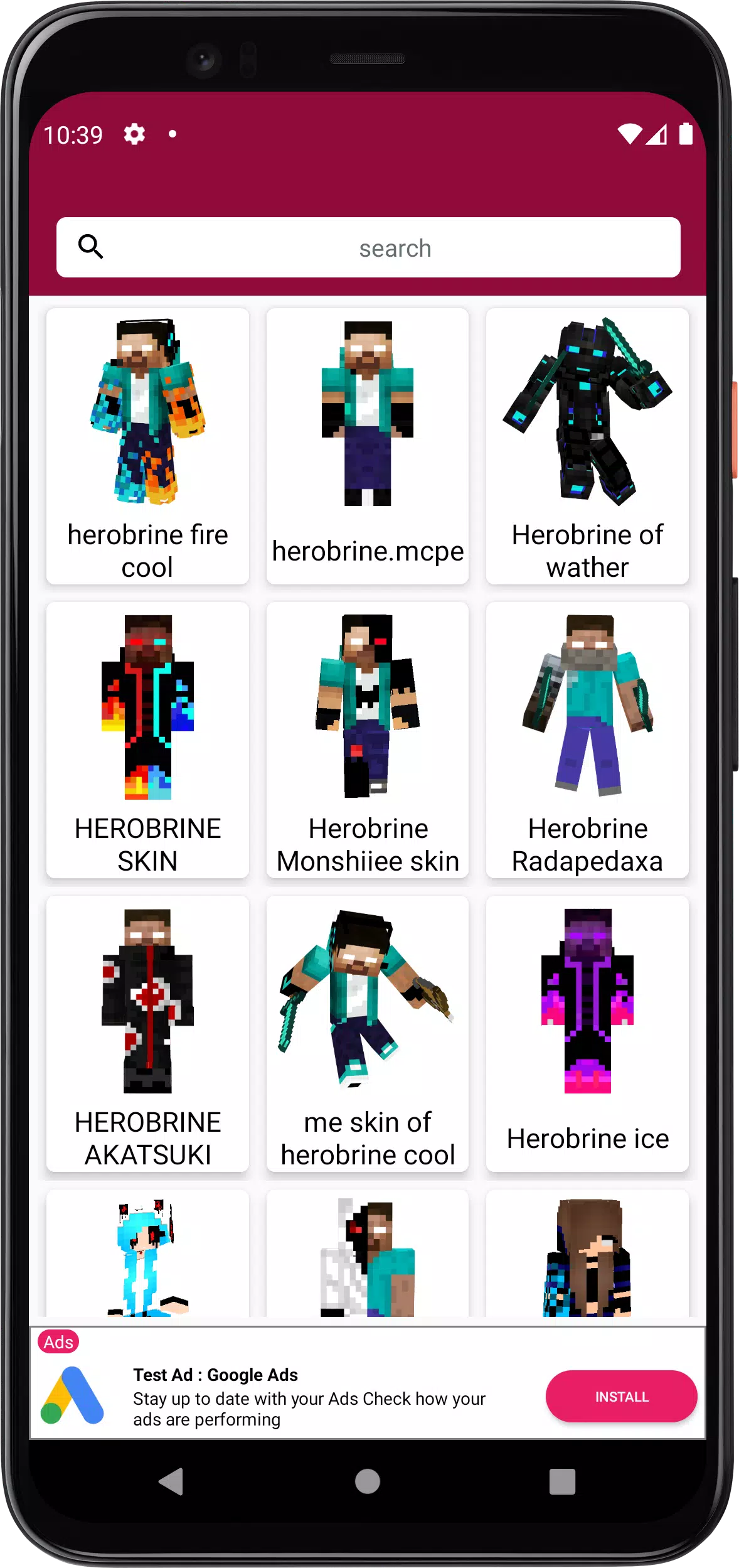 Herobrine Skins For Minecraft (Devcloudart) APK for Android - Free Download