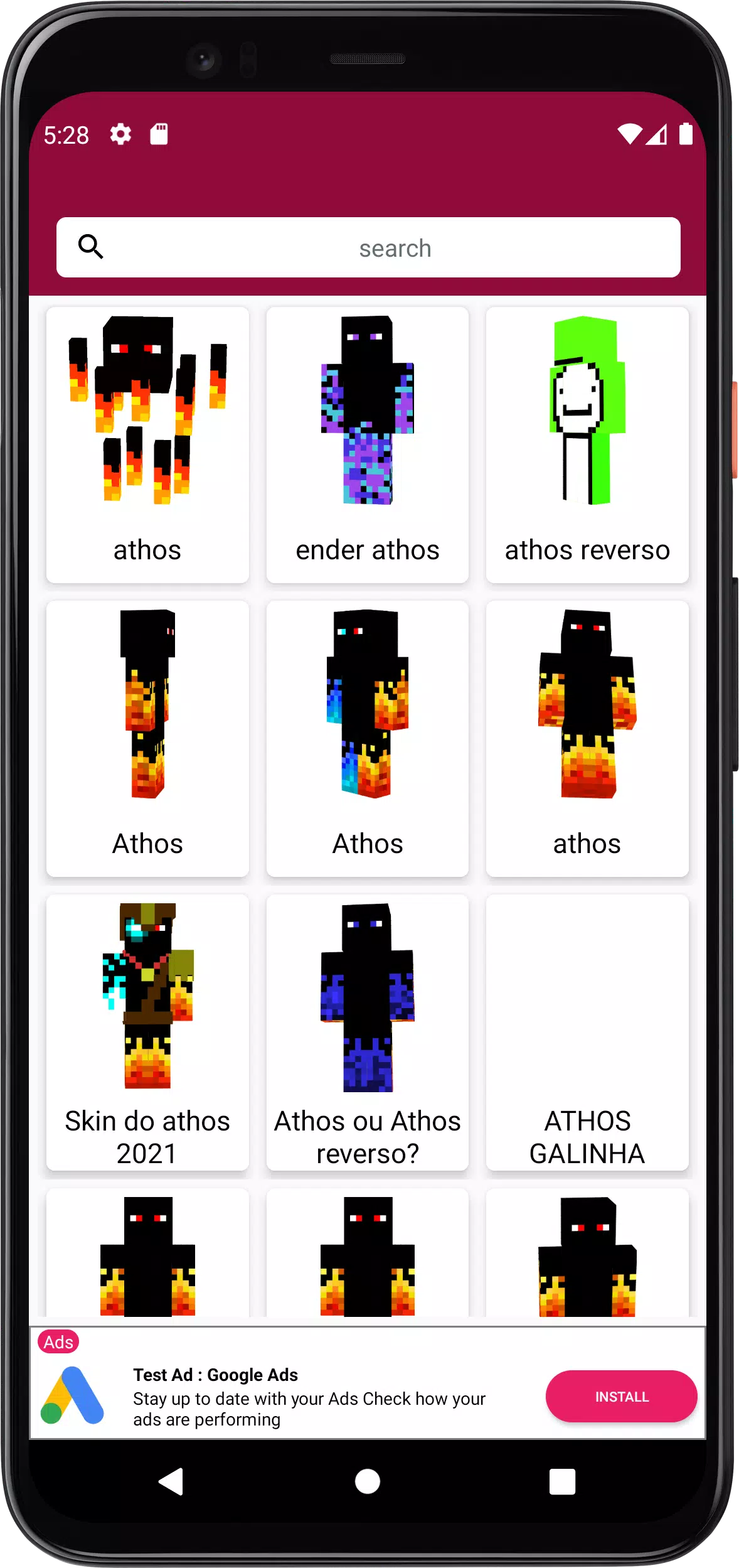 Skin do Athos Para Minecraft para Android - Download