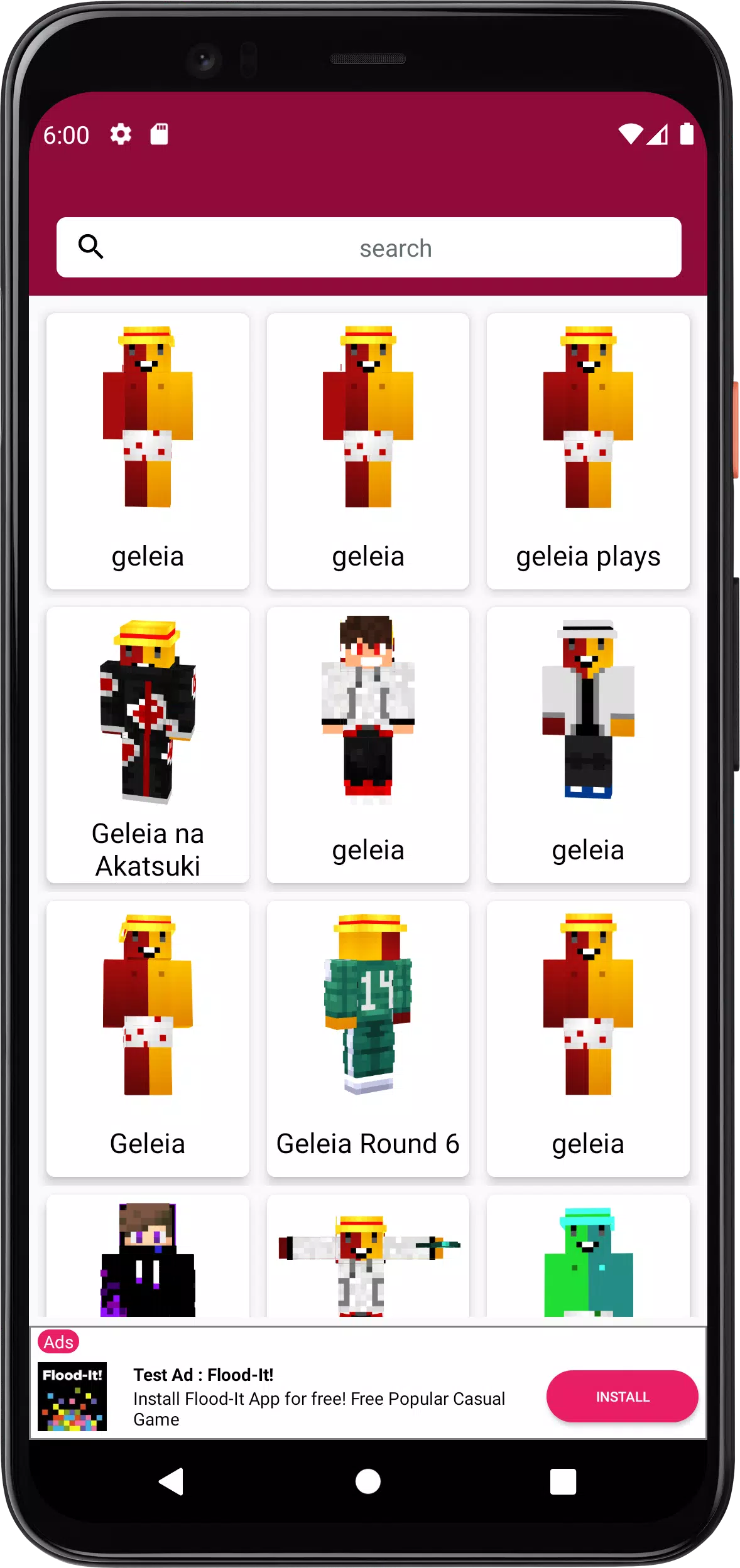 Skin do Geleia para Minecraft APK for Android Download