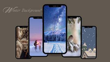 Winter Background Poster