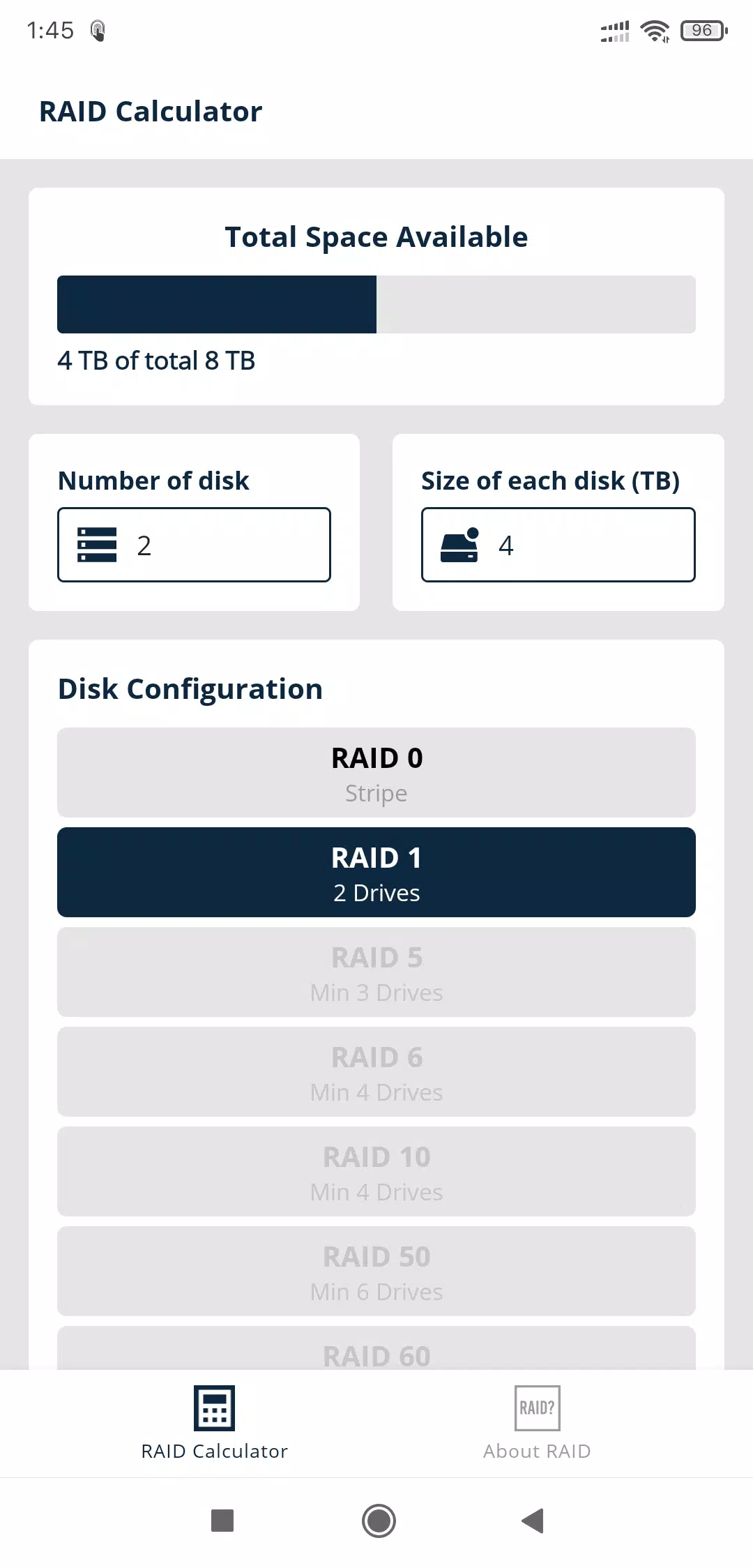 RAID Calculator APK for Android Download